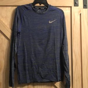 Nike long sleeve dri fit knit top